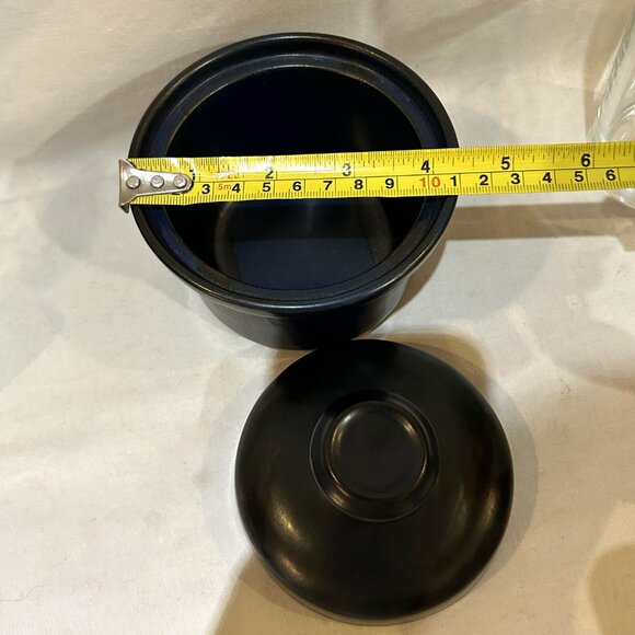 Iron Mountain Stoneware Lidded Sugar Bowl Blue Ridge Pattern EUC - Picture 4 of 10